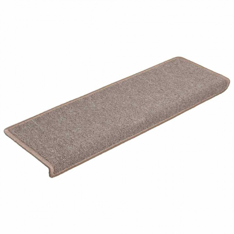 Maty na schody 30 szt. 65x21x4 cm Jasnobrązowe, prostokątne krawędzie