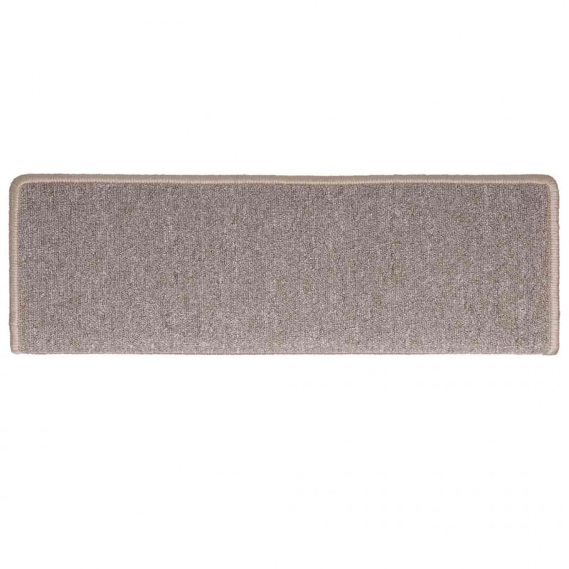 Maty na schody 30 szt. 65x21x4 cm Jasnobrązowe, prostokątne krawędzie