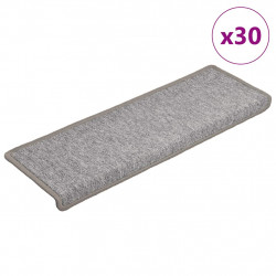 Maty na schody 30 szt. 65x21x4 cm Jasnoszary prostokątny brzeg