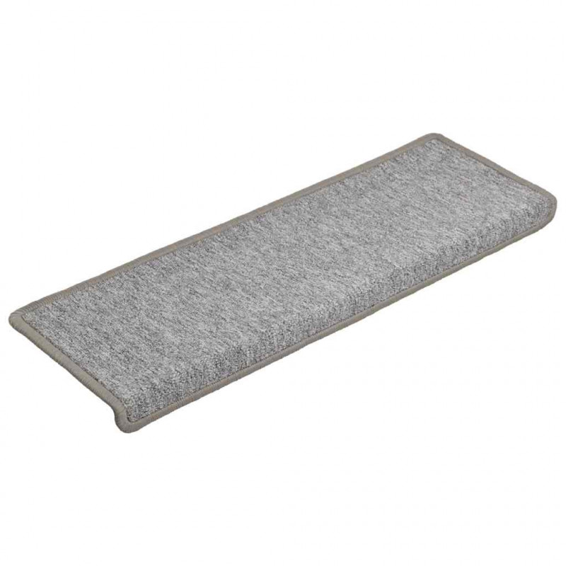 Maty na schody 30 szt. 65x21x4 cm Jasnoszary prostokątny brzeg