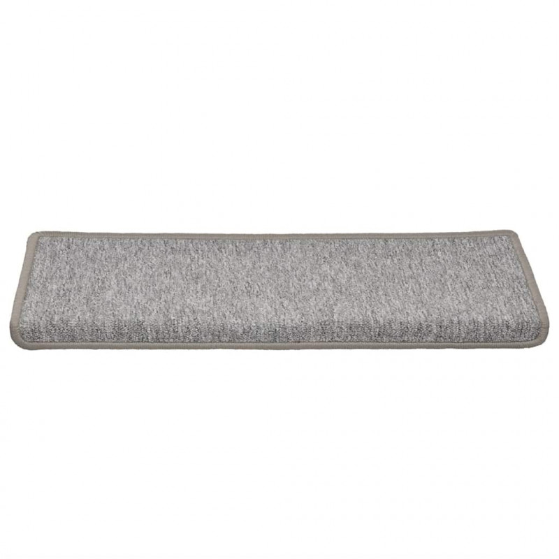 Maty na schody 30 szt. 65x21x4 cm Jasnoszary prostokątny brzeg
