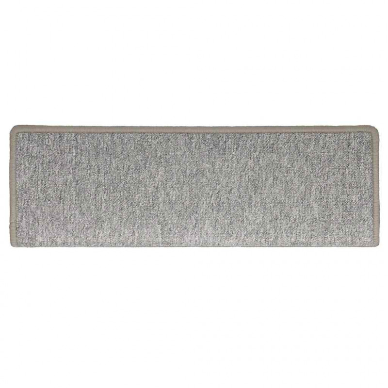 Maty na schody 30 szt. 65x21x4 cm Jasnoszary prostokątny brzeg