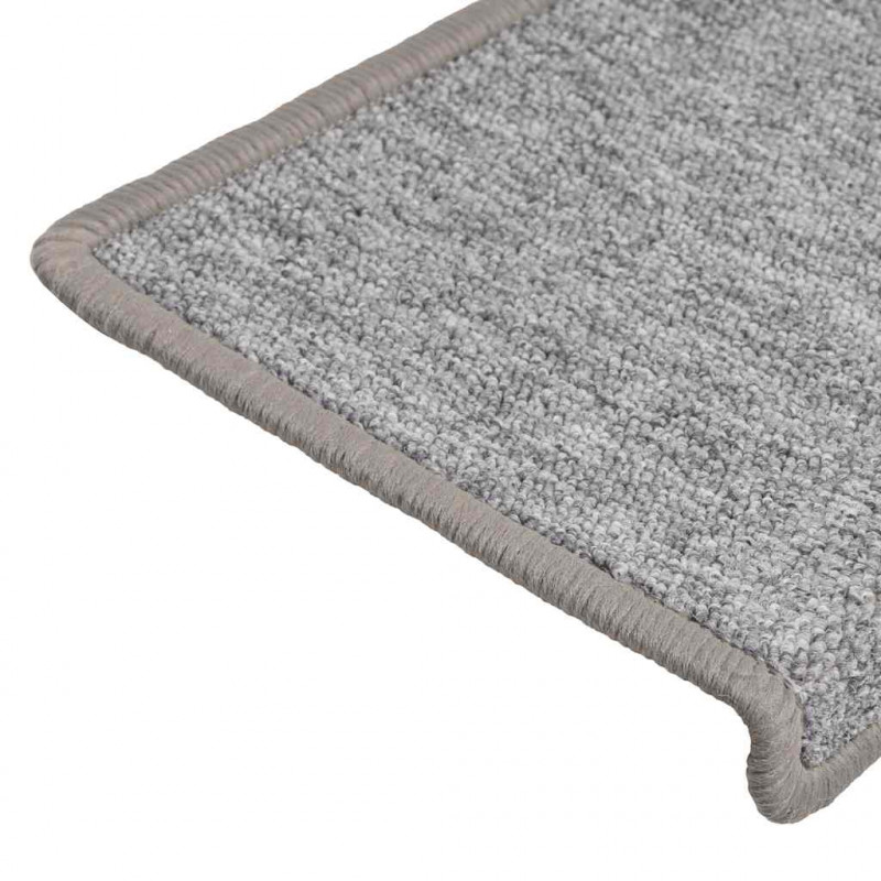 Maty na schody 30 szt. 65x21x4 cm Jasnoszary prostokątny brzeg