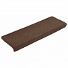 Maty na schody 30 szt. 65x21x4 cm Brąz kawowy, prostokątna krawędź
