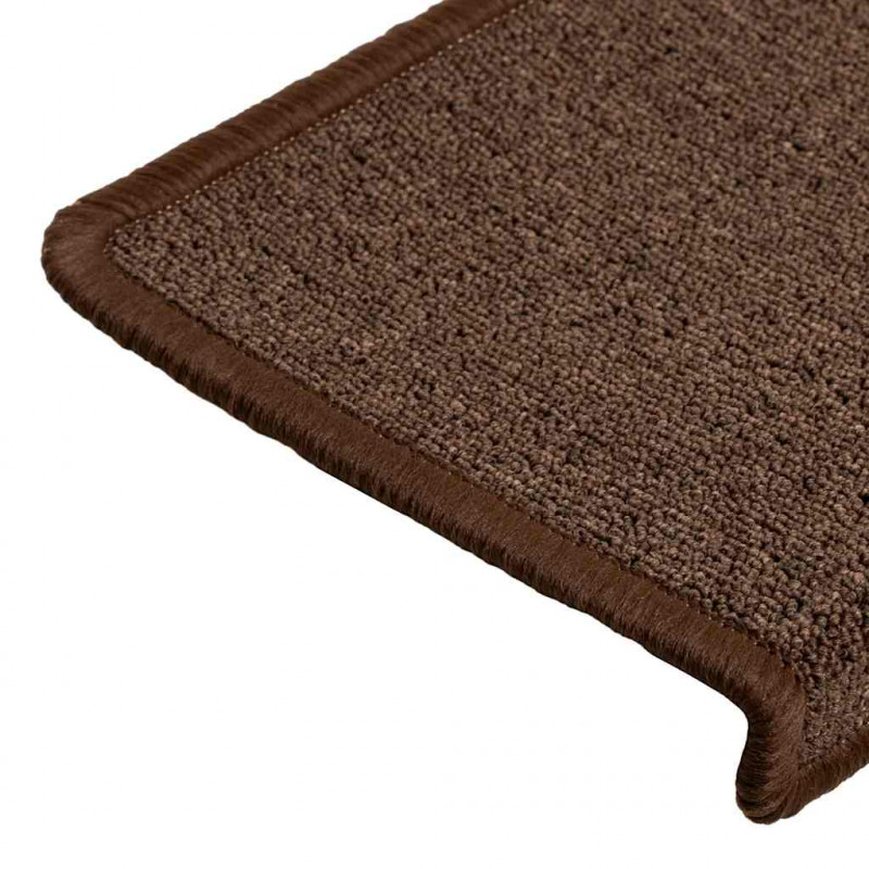 Maty na schody 30 szt. 65x21x4 cm Brąz kawowy, prostokątna krawędź