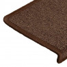 Maty na schody 30 szt. 65x21x4 cm Brąz kawowy, prostokątna krawędź