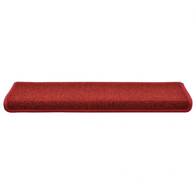 Maty na schody 30 szt. 65x21x4 cm Czerwone prostokątne krawędzie