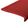 Maty na schody 30 szt. 65x21x4 cm Czerwone prostokątne krawędzie