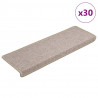 Maty na schody 30 szt. 65x21x4 cm Taupe Rectangular Edge