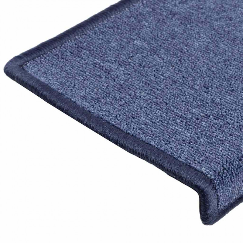 Maty na schody 30 szt. 65x21x4 cm Niebieskie prostokątne krawędzie