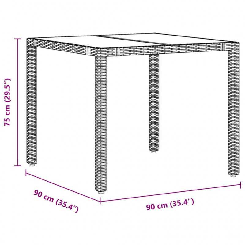 Zestaw do jadalni w ogrodzie 5 pcs Szary polirattan