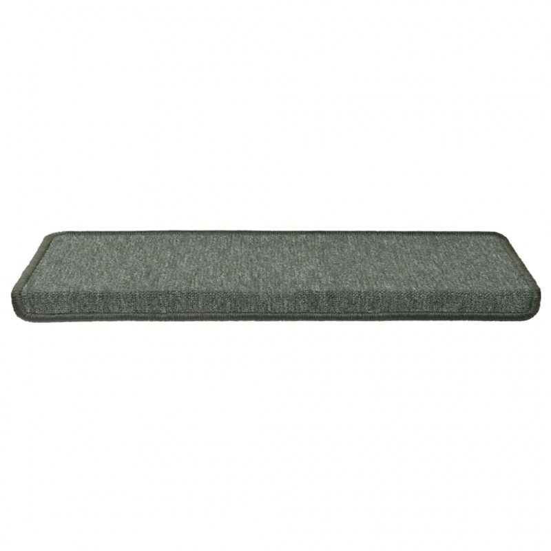 Maty na schody 30 szt. 65x21x4 cm Ciemnozielone, prostokątne krawędzie
