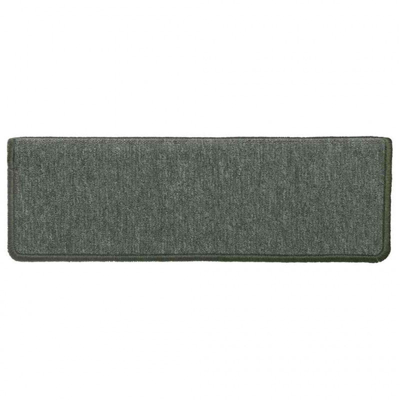 Maty na schody 30 szt. 65x21x4 cm Ciemnozielone, prostokątne krawędzie