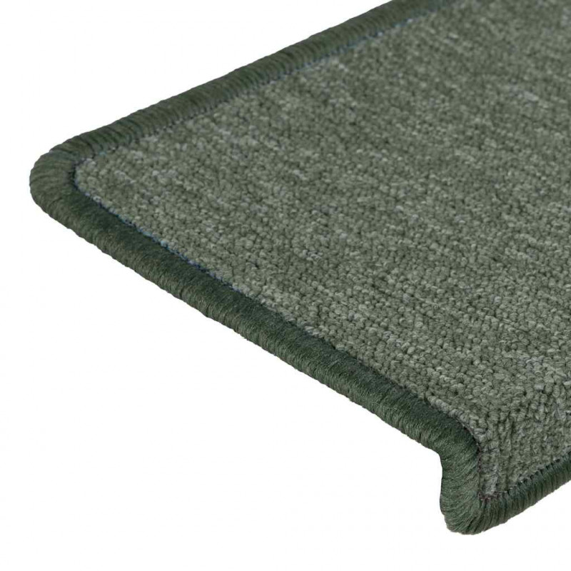 Maty na schody 30 szt. 65x21x4 cm Ciemnozielone, prostokątne krawędzie
