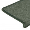 Maty na schody 30 szt. 65x21x4 cm Ciemnozielone, prostokątne krawędzie