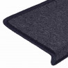 Maty na schody 30 szt. 65x21x4 cm Ciemnoszare i niebieskie prostokątne krawędzie