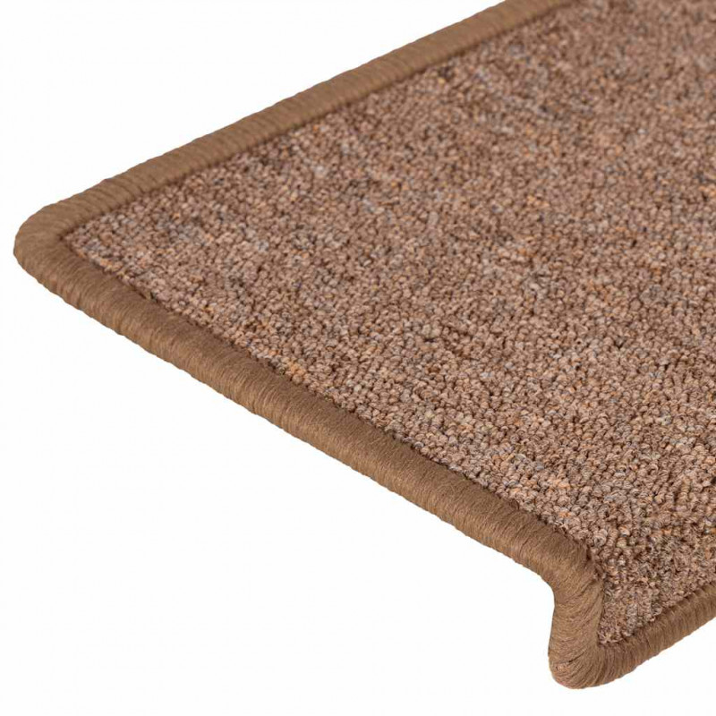 Maty na schody 30 szt. 65x21x4 cm Brązowe prostokątne krawędzie