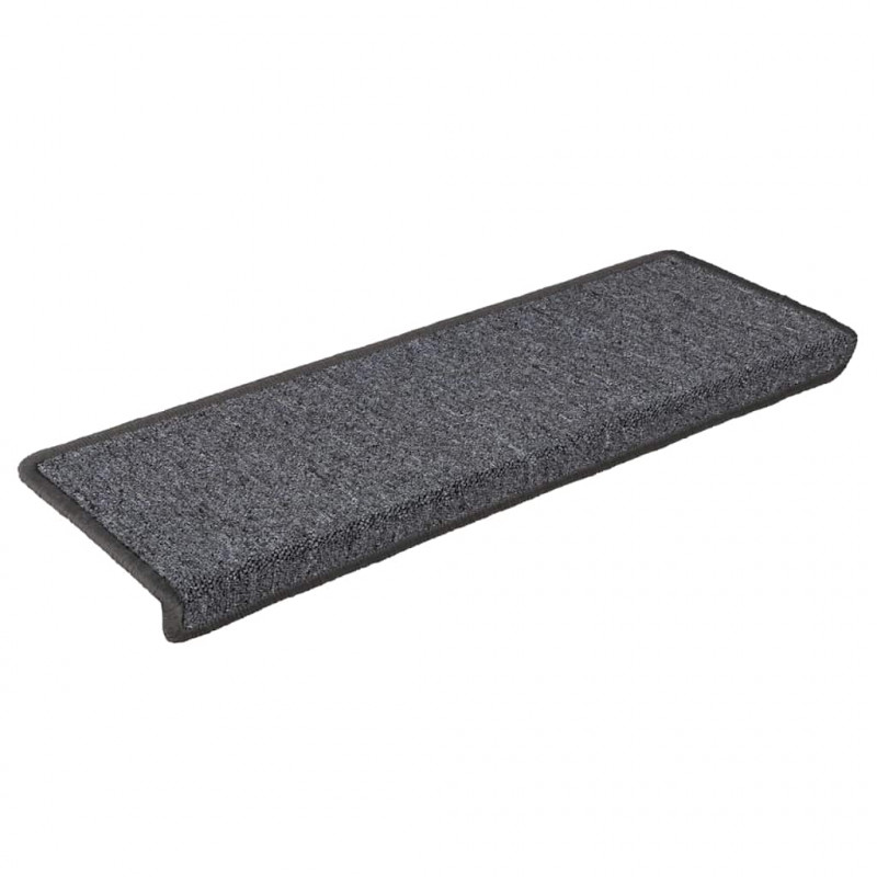 Maty na schody 30 szt. 65x21x4 cm Ciemnoszary prostokątny brzeg