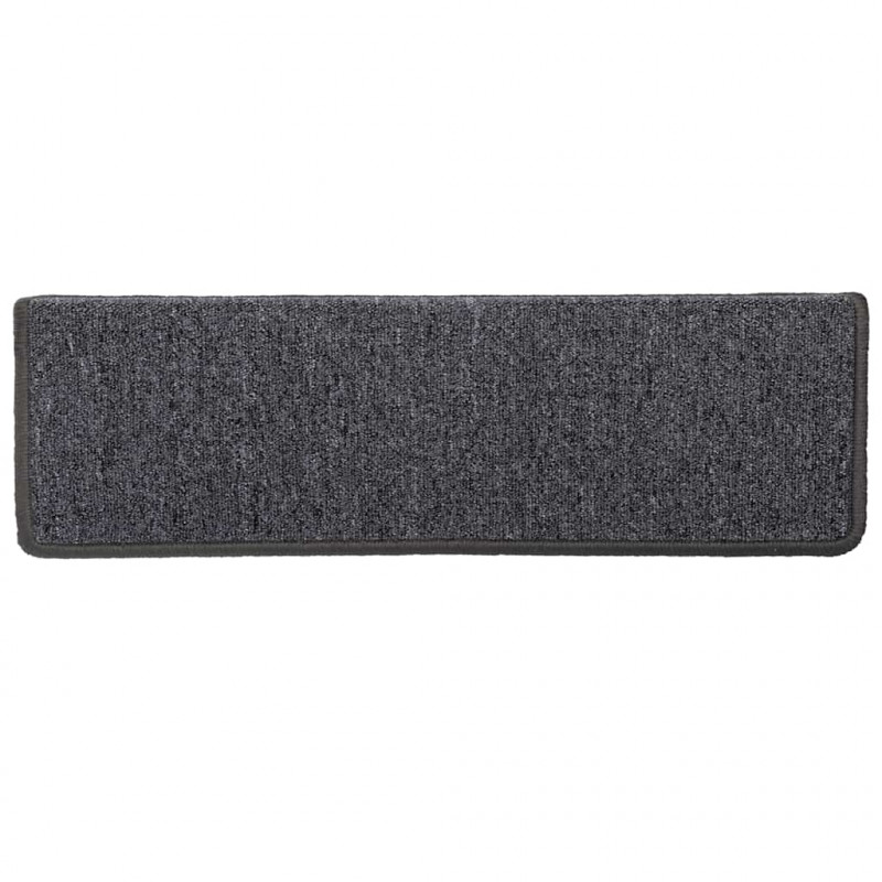 Maty na schody 30 szt. 65x21x4 cm Ciemnoszary prostokątny brzeg