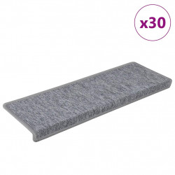 Maty na schody 30 szt. 65x21x4 cm Jasnoszary prostokątny brzeg