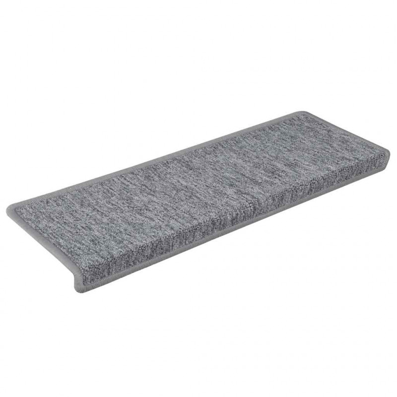 Maty na schody 30 szt. 65x21x4 cm Jasnoszary prostokątny brzeg