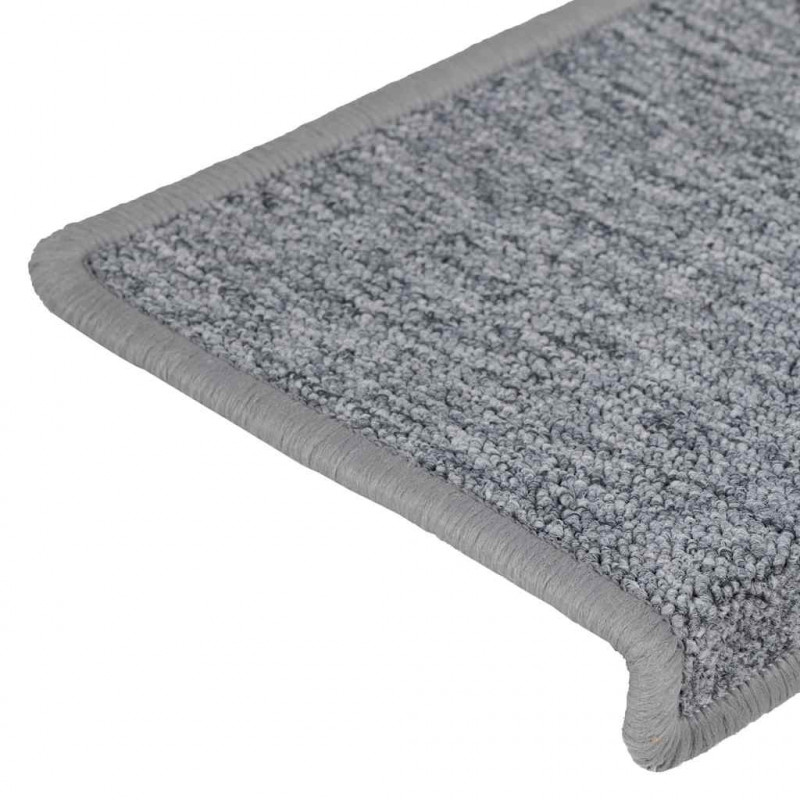 Maty na schody 30 szt. 65x21x4 cm Jasnoszary prostokątny brzeg