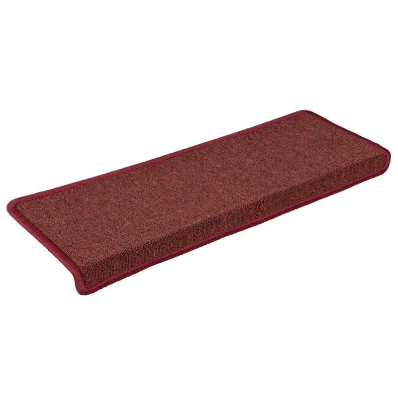 Maty na schody 30 szt. 65x21x4 cm Bordeaux Rectangular Edge