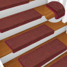 Maty na schody 30 szt. 65x21x4 cm Bordeaux Rectangular Edge