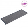 Maty na schody 30 szt. 65x21x4 cm, jasnoszare i niebieskie, prostokątne krawędzie