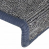 Maty na schody 30 szt. 65x21x4 cm, jasnoszare i niebieskie, prostokątne krawędzie