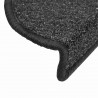 Maty na schody 20 szt. 56x17x3 cm Antracyt Półokrągłe