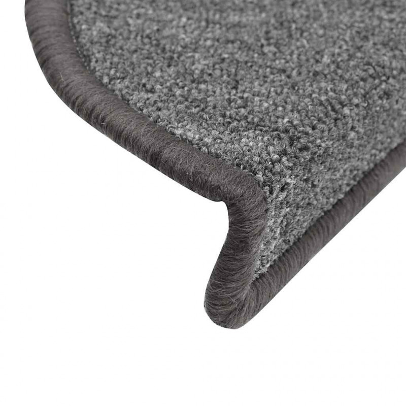 Maty na schody 20 szt. 56x17x3 cm Ciemnoszary Półokrągły
