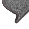 Maty na schody 20 szt. 56x17x3 cm Ciemnoszary Półokrągły