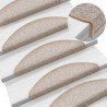 Maty na schody 20 szt. 56x17x3 cm Jasnobrązowe półokrągłe