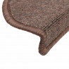 Maty na schody 20 szt. 56x17x3 cm Brąz kawowy Półokrągły