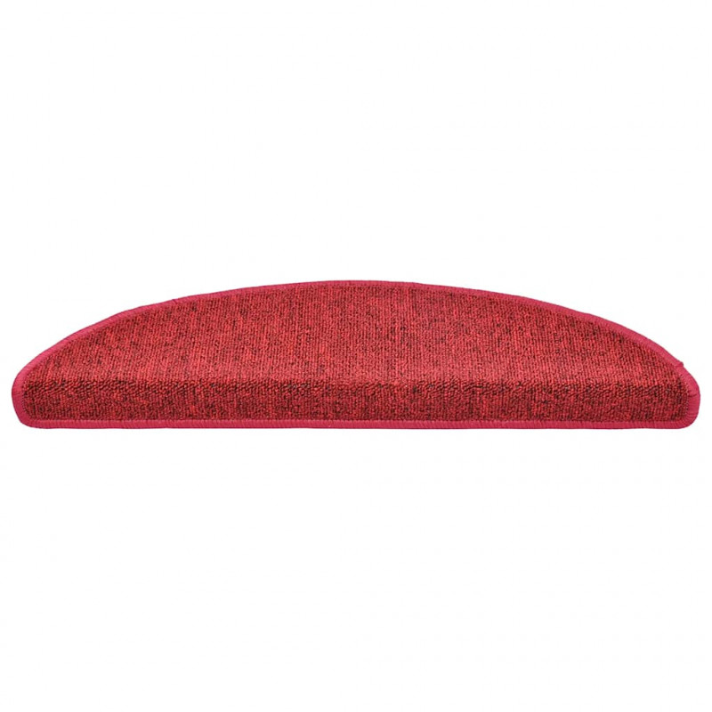 Maty na schody 20 szt. 56x17x3 cm Czerwone Półokrągłe