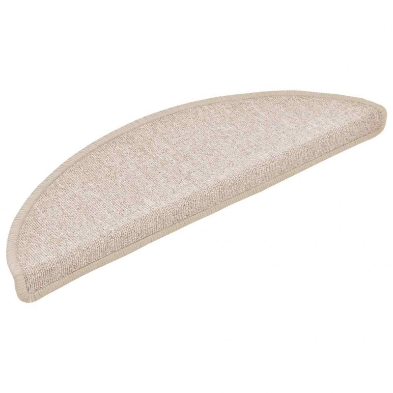 Maty na schody 20 szt. 56x17x3 cm Taupe Półokrągłe