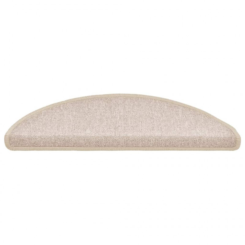 Maty na schody 20 szt. 56x17x3 cm Taupe Półokrągłe