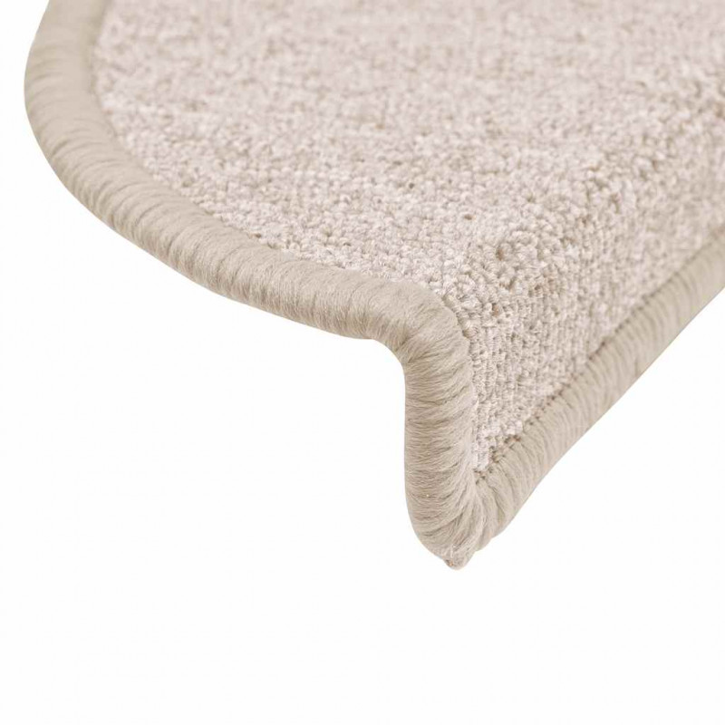 Maty na schody 20 szt. 56x17x3 cm Taupe Półokrągłe