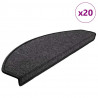 Maty na schody 20 szt. 65x24x4 cm Antracytowe półokrągłe duże