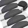 Maty na schody 20 szt. 65x24x4 cm Antracytowe półokrągłe duże