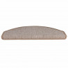 Maty na schody 20 szt. 65x24x4 cm Jasnobrązowe, półokrągłe, duże
