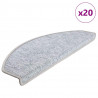 Maty na schody 20 szt. 65x24x4 cm Jasnoszare Półokrągłe Duże