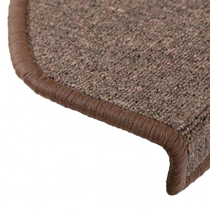Maty na schody 20 szt. 65x24x4 cm Brąz kawowy Półokrągły Duży