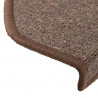 Maty na schody 20 szt. 65x24x4 cm Brąz kawowy Półokrągły Duży