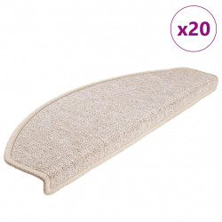 Maty na schody 20 szt. 65x24x4 cm Taupe Półokrągłe Duże