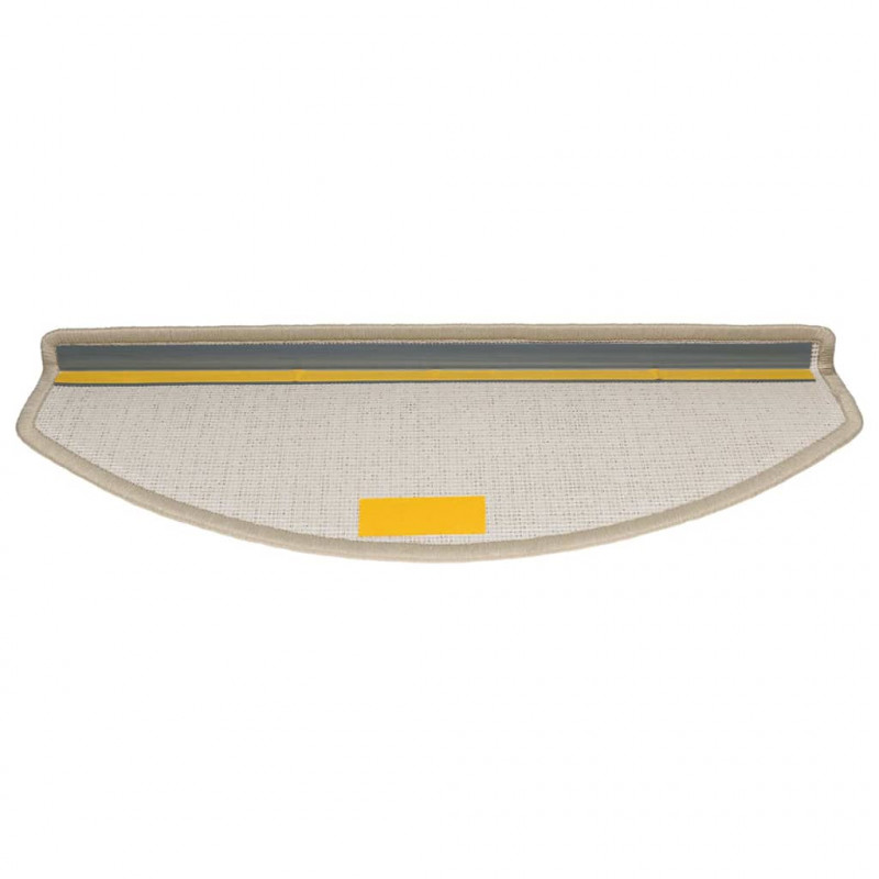 Maty na schody 20 szt. 65x24x4 cm Taupe Półokrągłe Duże