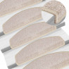Maty na schody 20 szt. 65x24x4 cm Taupe Półokrągłe Duże