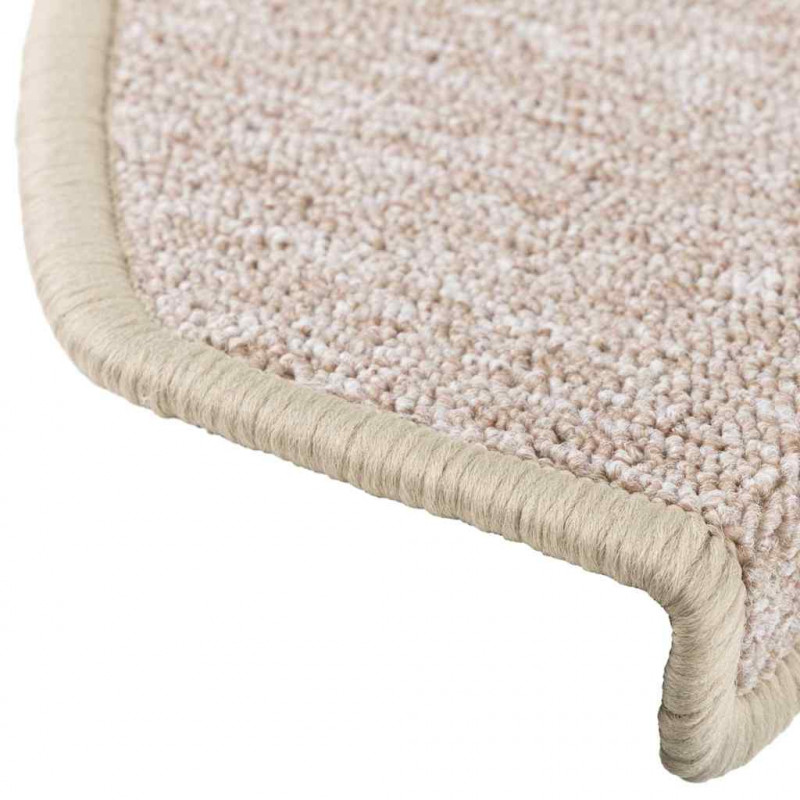 Maty na schody 20 szt. 65x24x4 cm Taupe Półokrągłe Duże