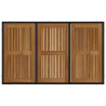 Zestaw do jadalni w ogrodzie 7 pcs Czarny polirattan